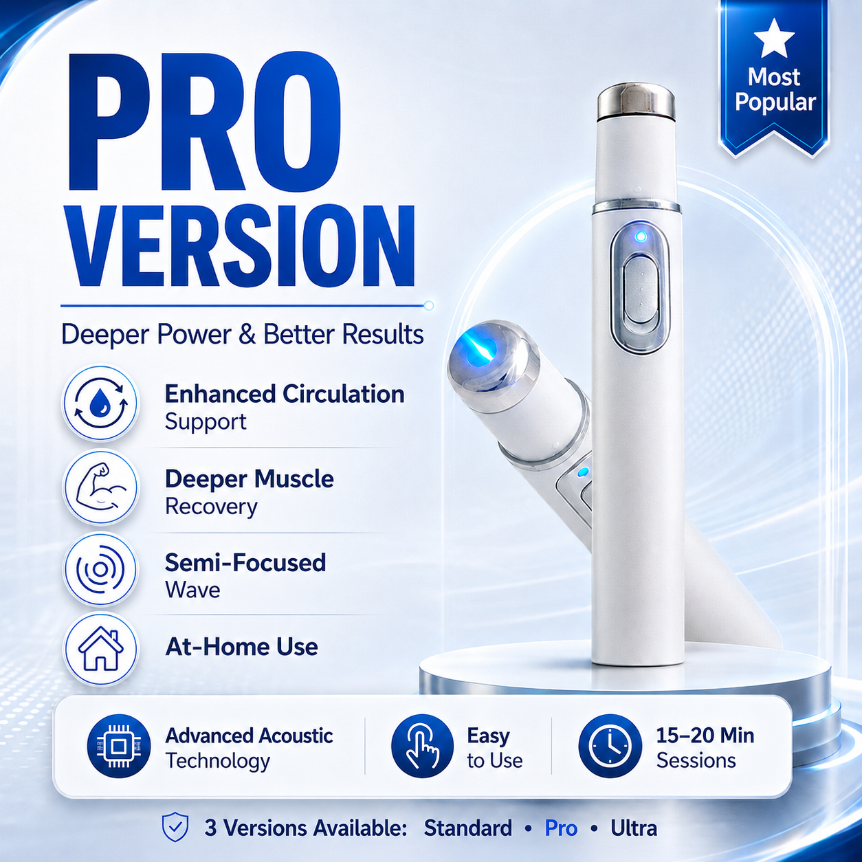 🎉Next-Generation Ultrasonic Shock Wave Therapy Massager✨