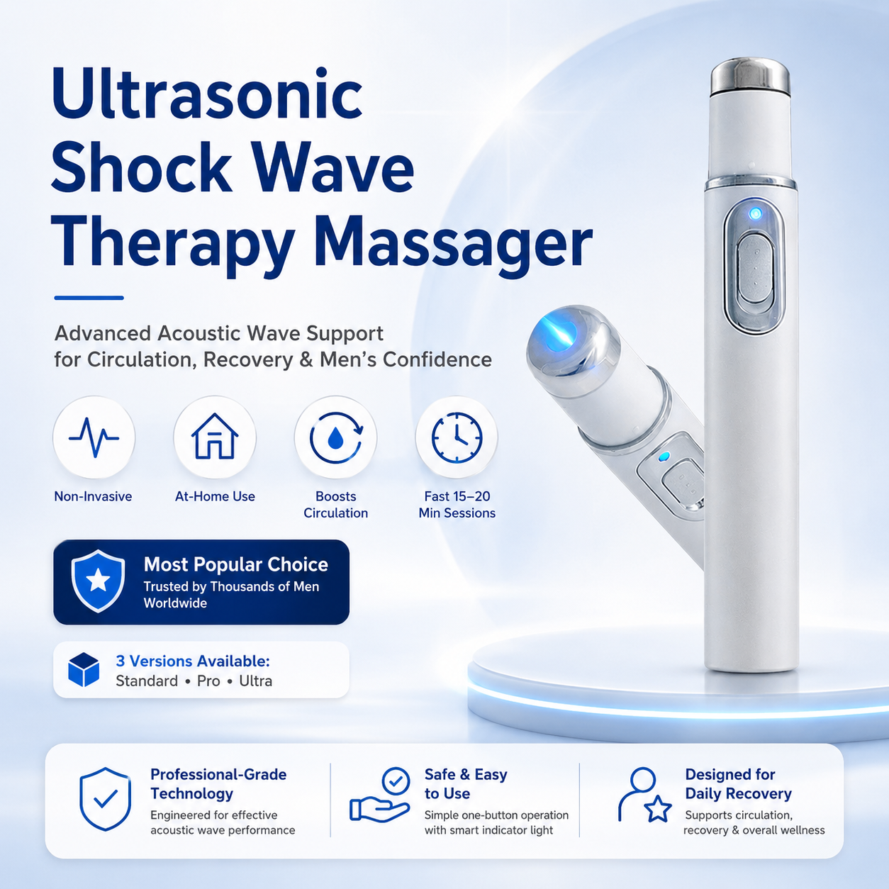 🎉Next-Generation Ultrasonic Shock Wave Therapy Massager✨