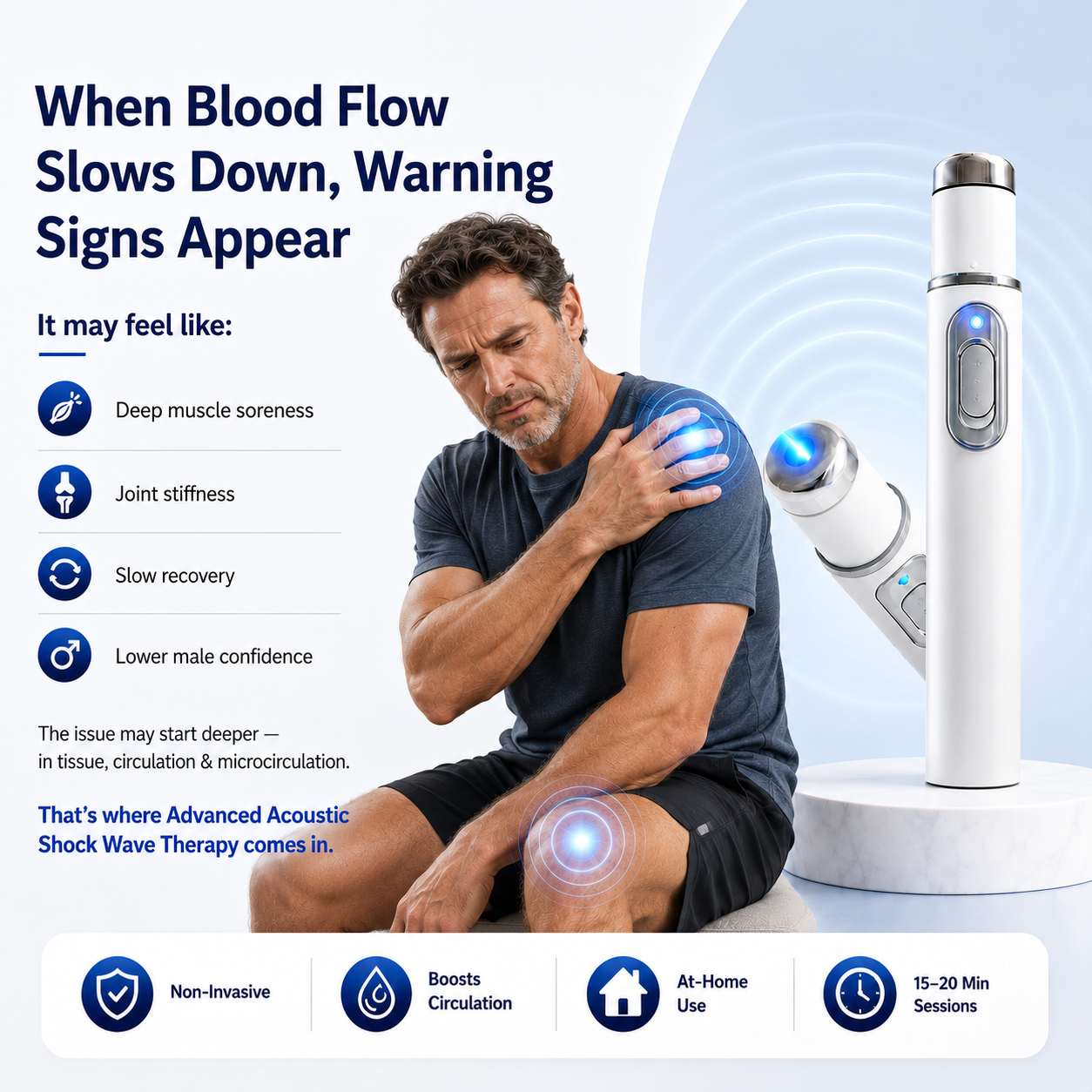 🎉Next-Generation Ultrasonic Shock Wave Therapy Massager✨